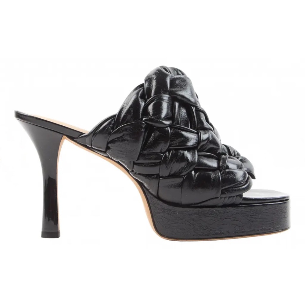 Elegant Black Women's Heeled Mules Bottega Veneta